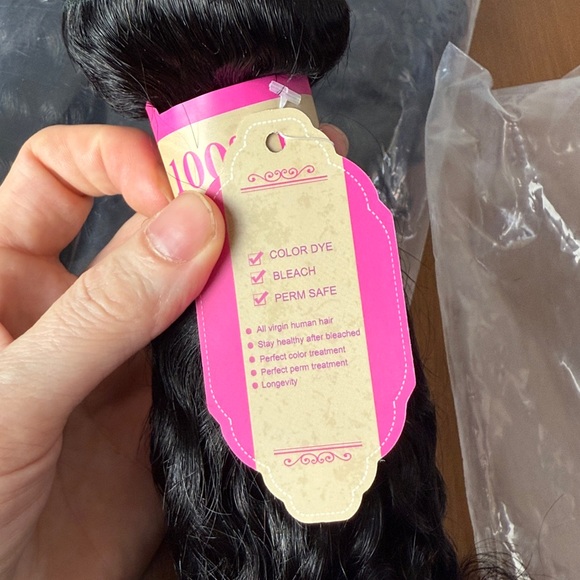 NWT 3 bundles Curly Wavy Brazilian Human Hair Unprocessed 100g/pc 10 12 14 inch - Picture 13 of 15